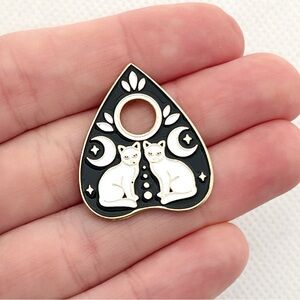 Cat Planchette Enamel Pin